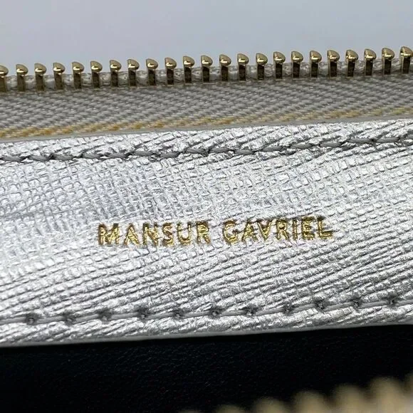 Mansur Gavriel Mini M Frame Leather Crossbody Bag - Picture 9 of 10